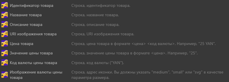 For each product expressions